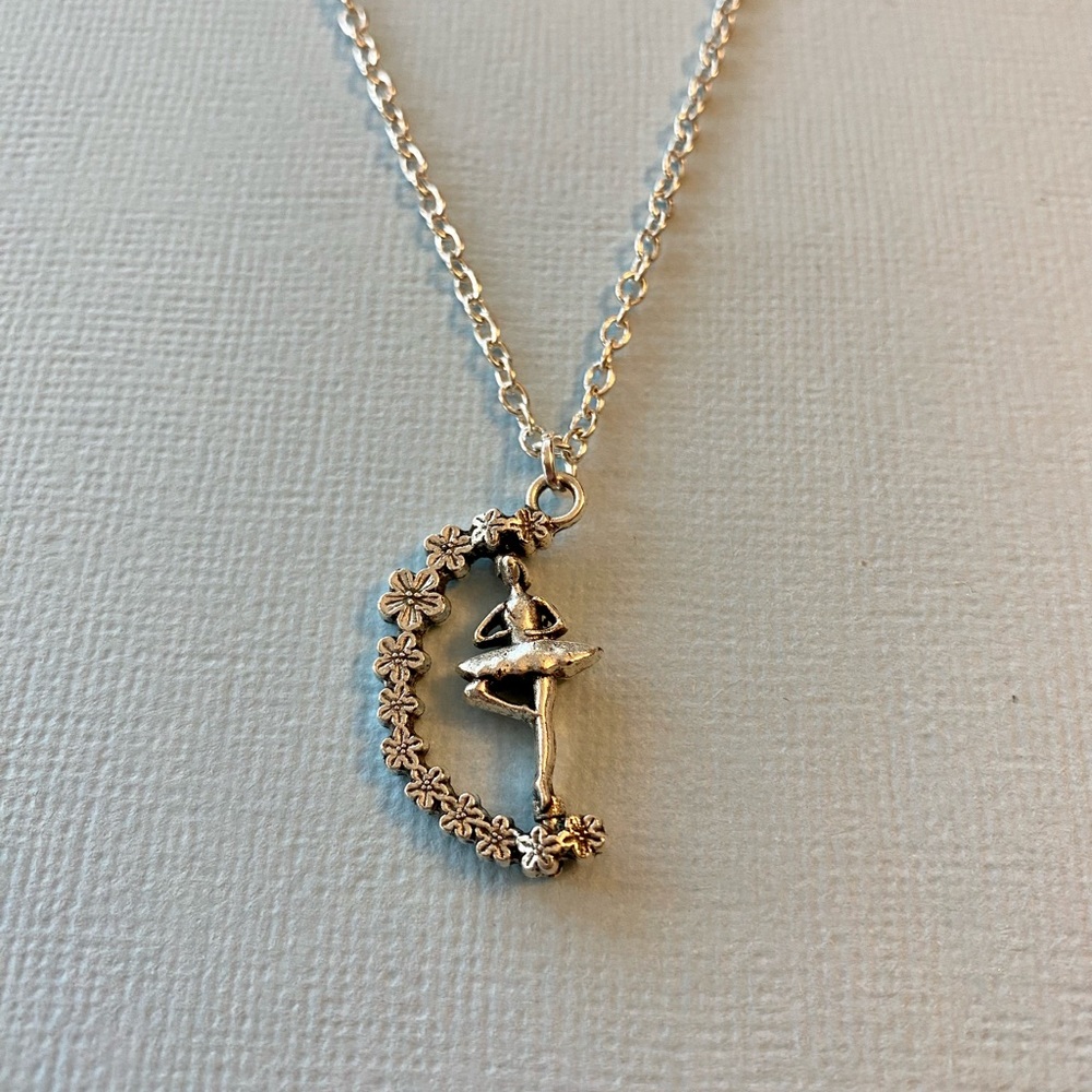 Ballerina Spinning Necklace